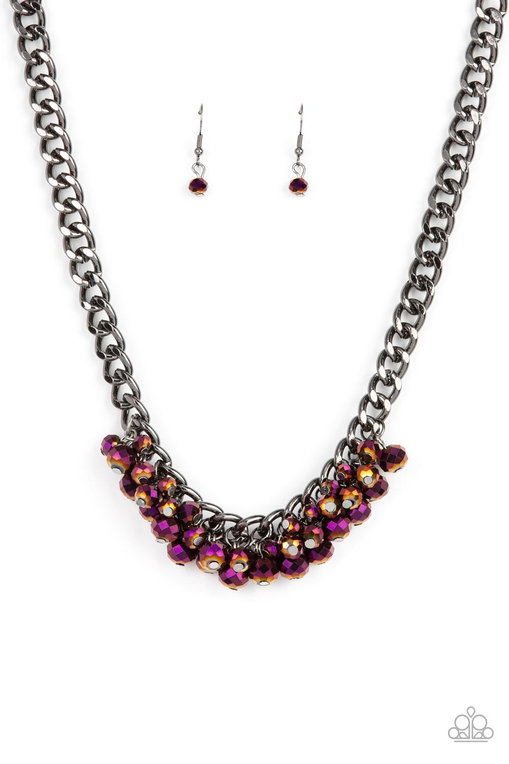 Galactic Knockout - Purple necklace A047