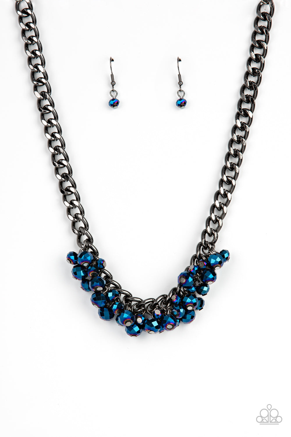 Galactic Knockout - Blue necklace A056