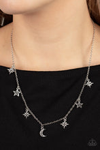 Load image into Gallery viewer, Cosmic Runway - Silver necklace 812
