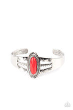 Load image into Gallery viewer, Wanderlust Walkabout - Red cuff bracelet C013
