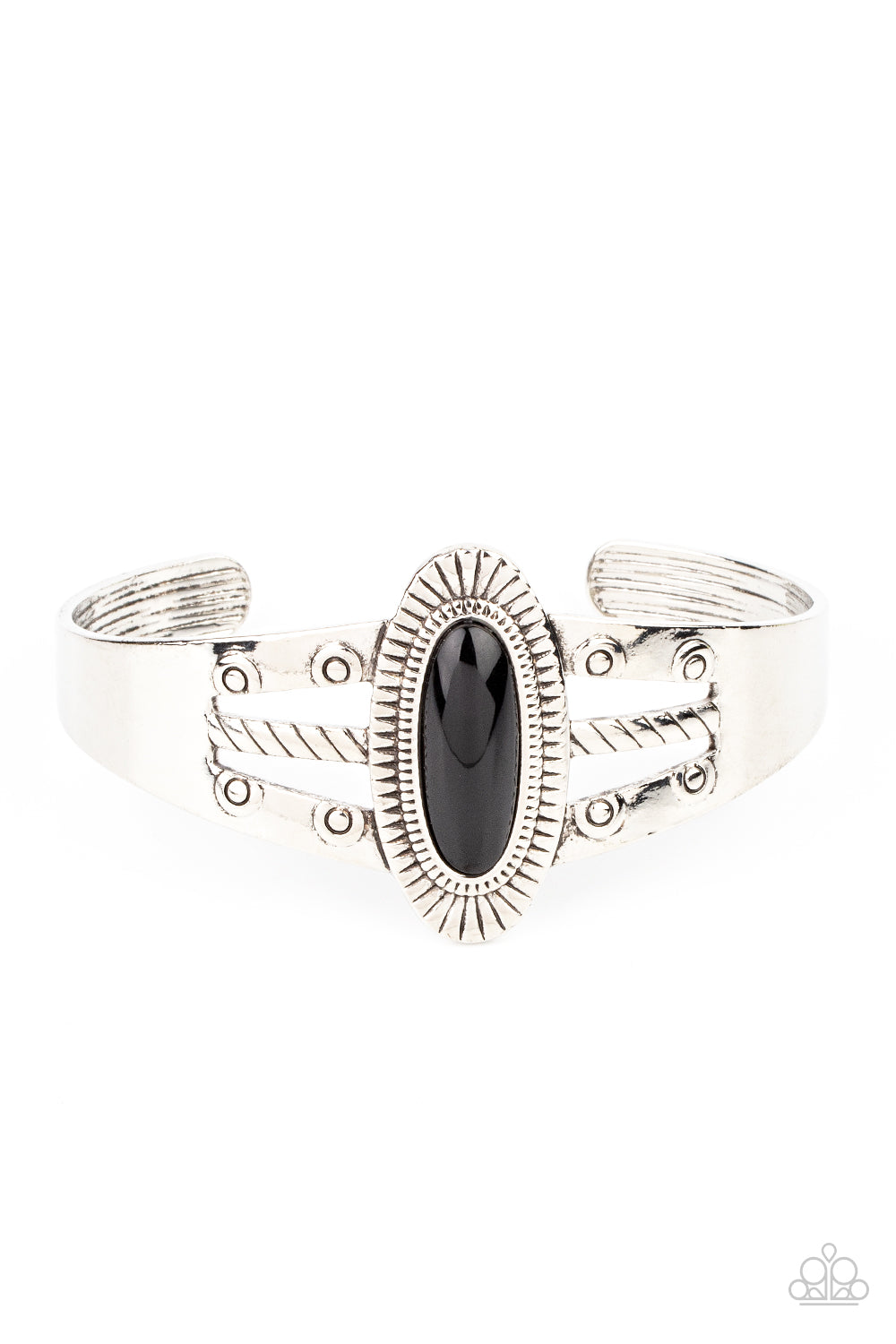 Wanderlust Walkabout - Black cuff bracelet 780