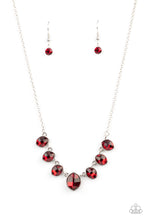 Load image into Gallery viewer, Material Girl Glamour - Red necklace 740
