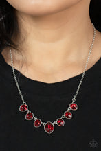 Load image into Gallery viewer, Material Girl Glamour - Red necklace 740
