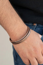 Load image into Gallery viewer, Quill-Call - Copper cuff bracelet B128
