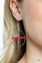 Load image into Gallery viewer, Free Bird Freedom - Red earring D071
