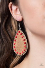 Load image into Gallery viewer, Rustic Refuge - Red earring A051
