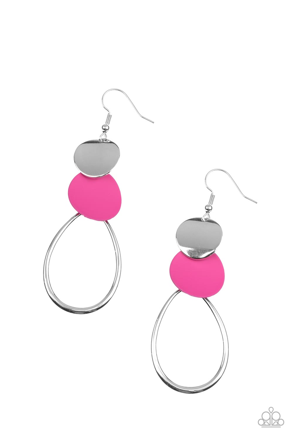 Retro Reception - Pink earring B125