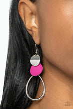 Load image into Gallery viewer, Retro Reception - Pink earring B125
