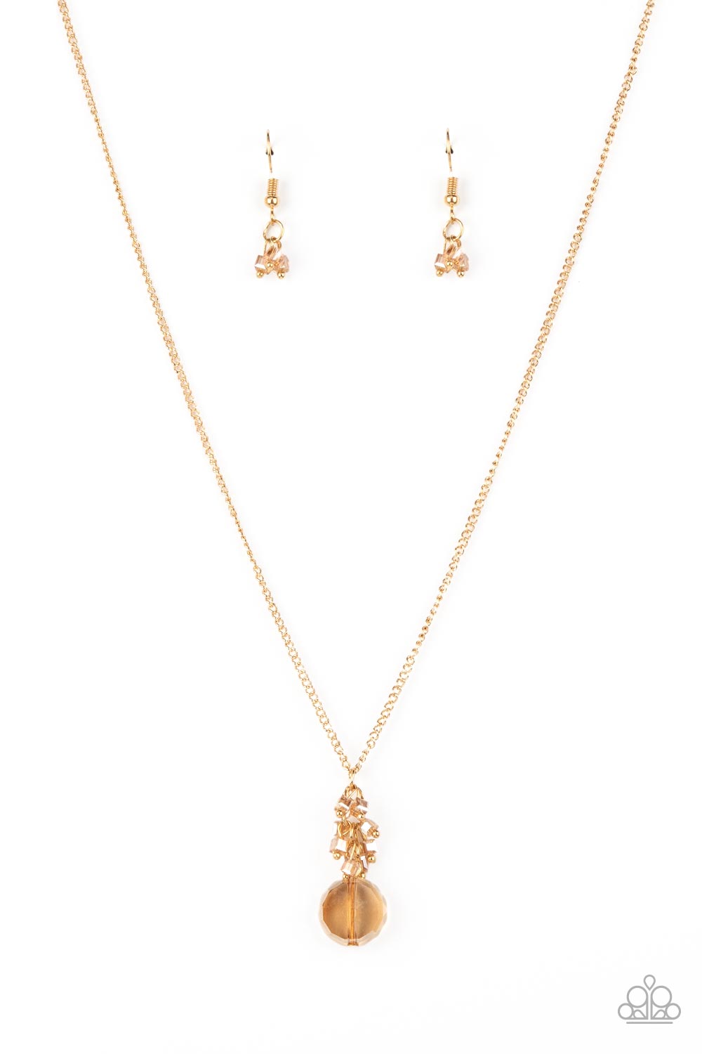 Clustered Candescence - Gold necklace B085