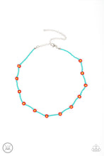 Load image into Gallery viewer, Colorfully Flower Child - Blue necklace B121
