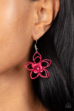 Load image into Gallery viewer, Botanical Bonanza - Pink earring D066
