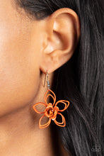 Load image into Gallery viewer, Botanical Bonanza - Orange earring B108
