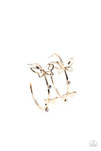 Load image into Gallery viewer, Full Out Flutter - Gold hoop earring D078
