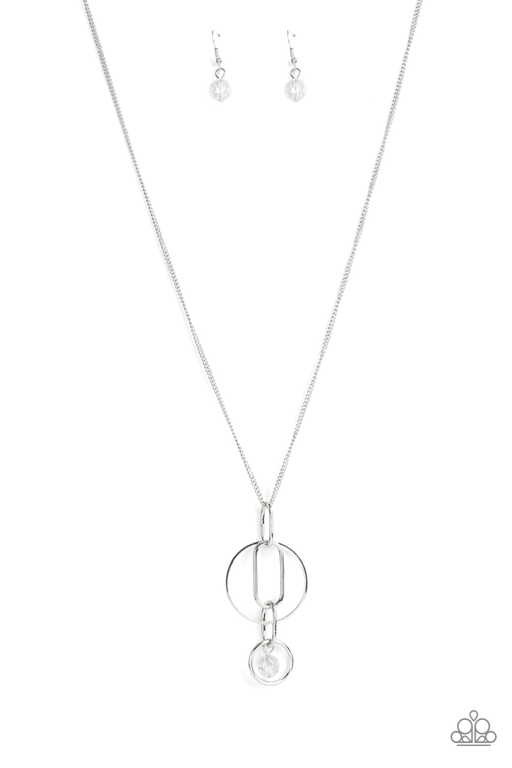 Park Avenue Palace - White necklace + Park Avenue Princess earring D050