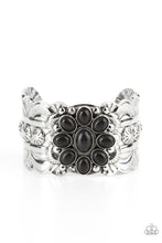 Load image into Gallery viewer, Southern Eden - Black cuff bracelet B096

