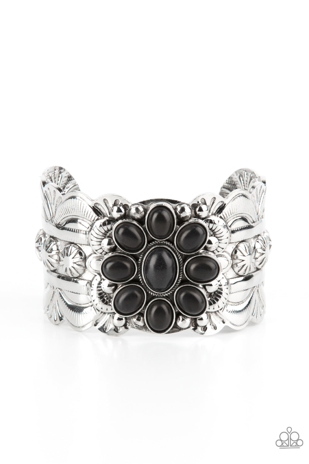 Southern Eden - Black cuff bracelet B096