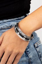 Load image into Gallery viewer, Sonoran Scene - Black cuff bracelet A060
