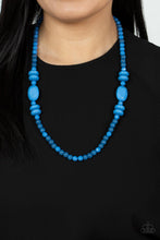 Load image into Gallery viewer, Tropical Tourist - Blue necklace D078
