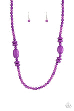 Load image into Gallery viewer, Tropical Tourist - Purple necklace D070
