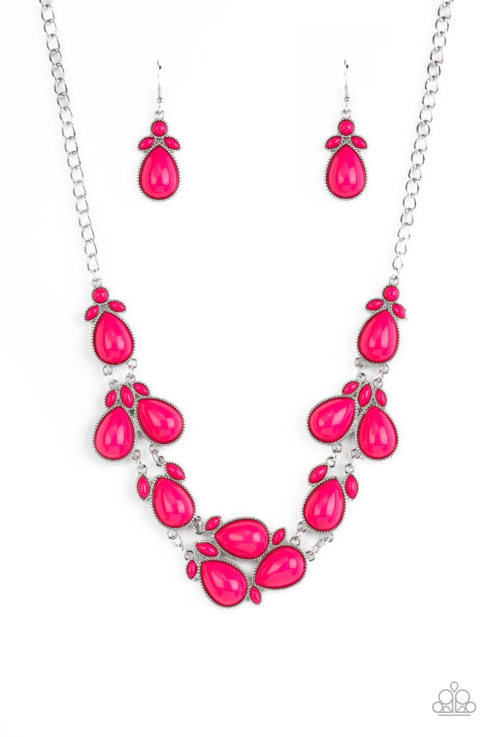 Botanical Banquet - Pink necklace C022G