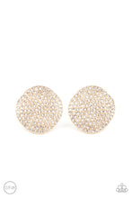 Load image into Gallery viewer, Lunch at the Louvre - Gold clip- on earring F032
