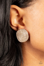 Load image into Gallery viewer, Lunch at the Louvre - Gold clip- on earring F032
