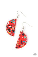 Load image into Gallery viewer, Flashdance Fashionista - Red earring B117
