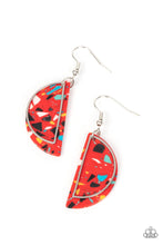 Load image into Gallery viewer, Flashdance Fashionista - Red earring 118
