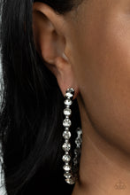 Load image into Gallery viewer, Royal Reveler - Black hoop earring 884
