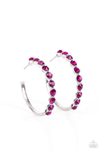 Load image into Gallery viewer, Photo Finish - Pink hoop earring D026
