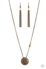 Load image into Gallery viewer, Live The Life You Love - Brass necklace D050
