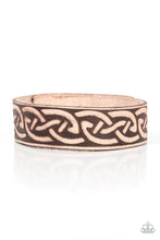 Load image into Gallery viewer, Rebel Runes - Brown urban snap bracelet B119
