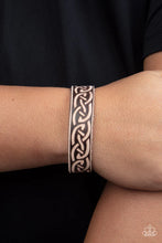 Load image into Gallery viewer, Rebel Runes - Brown urban snap bracelet B119
