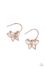 Load image into Gallery viewer, Butterfly Freestyle - Rose Gold earring B067

