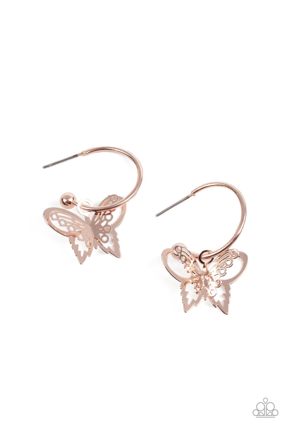 Butterfly Freestyle - Rose Gold earring B067