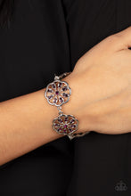 Load image into Gallery viewer, Blooming Bling - Purple bracelet B060

