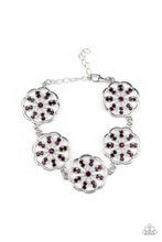 Load image into Gallery viewer, Blooming Bling - Purple bracelet B060

