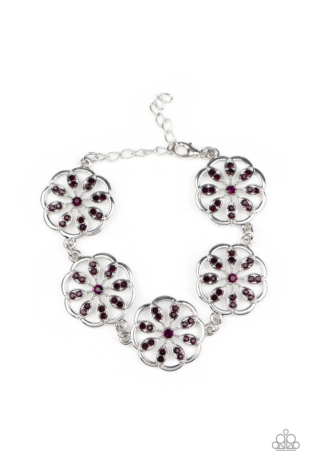 Blooming Bling - Purple bracelet B060