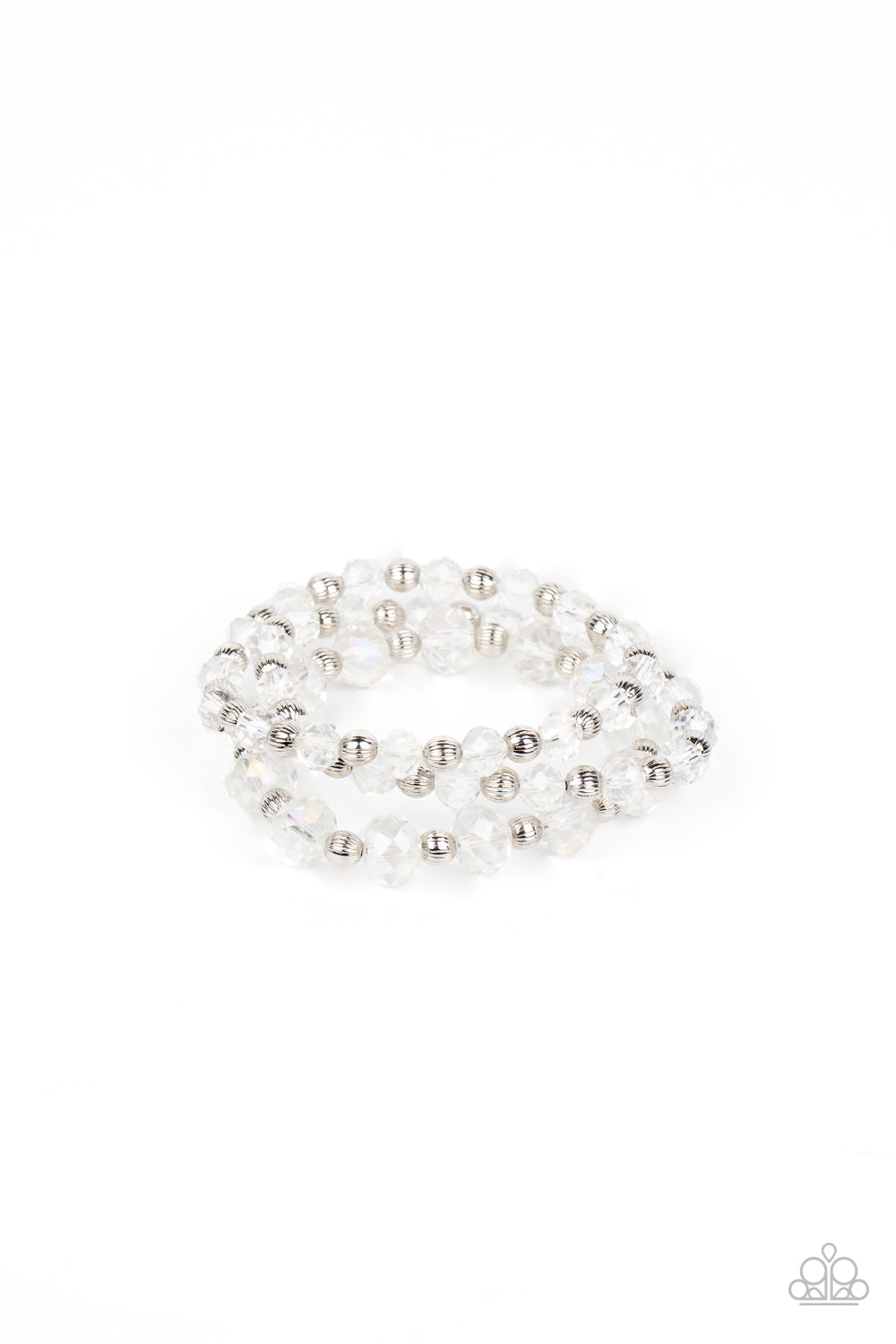 Eiffel Tower Tryst - White bracelet 1845