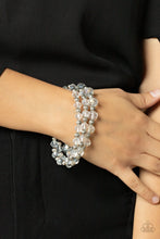 Load image into Gallery viewer, Eiffel Tower Tryst - White bracelet 1845
