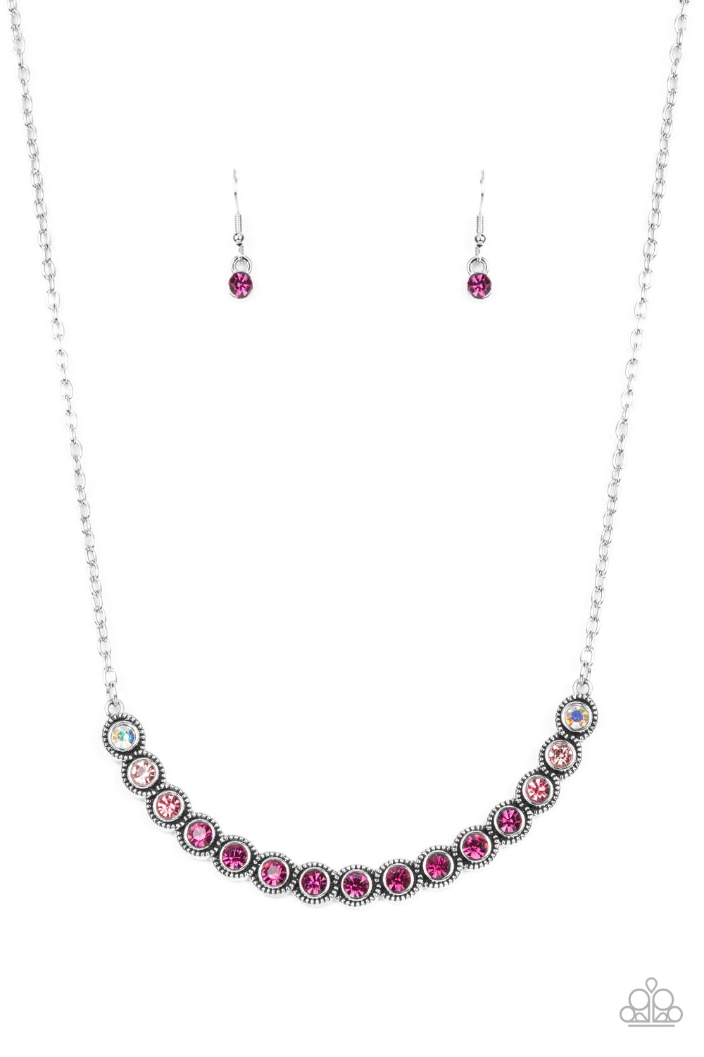 Throwing SHADES - Pink necklace 2132
