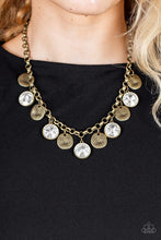 Load image into Gallery viewer, Spot On Sparkle - Brass necklace 2036
