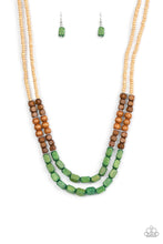 Load image into Gallery viewer, Bermuda Bellhop - Green necklace A018
