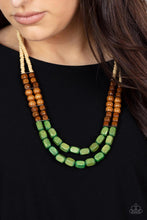 Load image into Gallery viewer, Bermuda Bellhop - Green necklace A018
