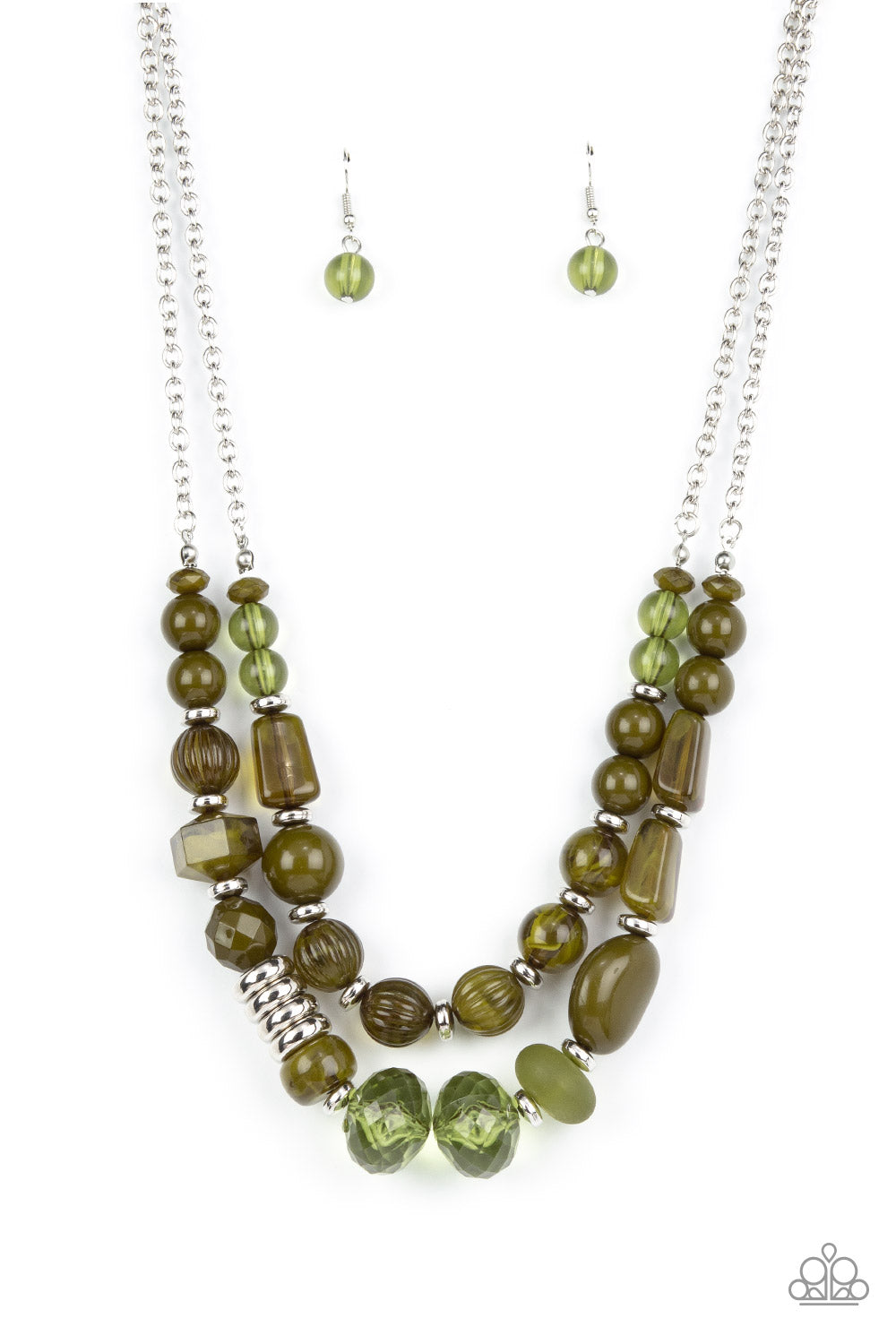 Pina Colada Paradise - Green necklace A065