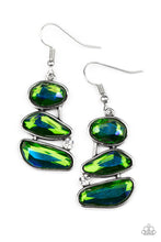 Load image into Gallery viewer, Gem Galaxy - Green earring G003
