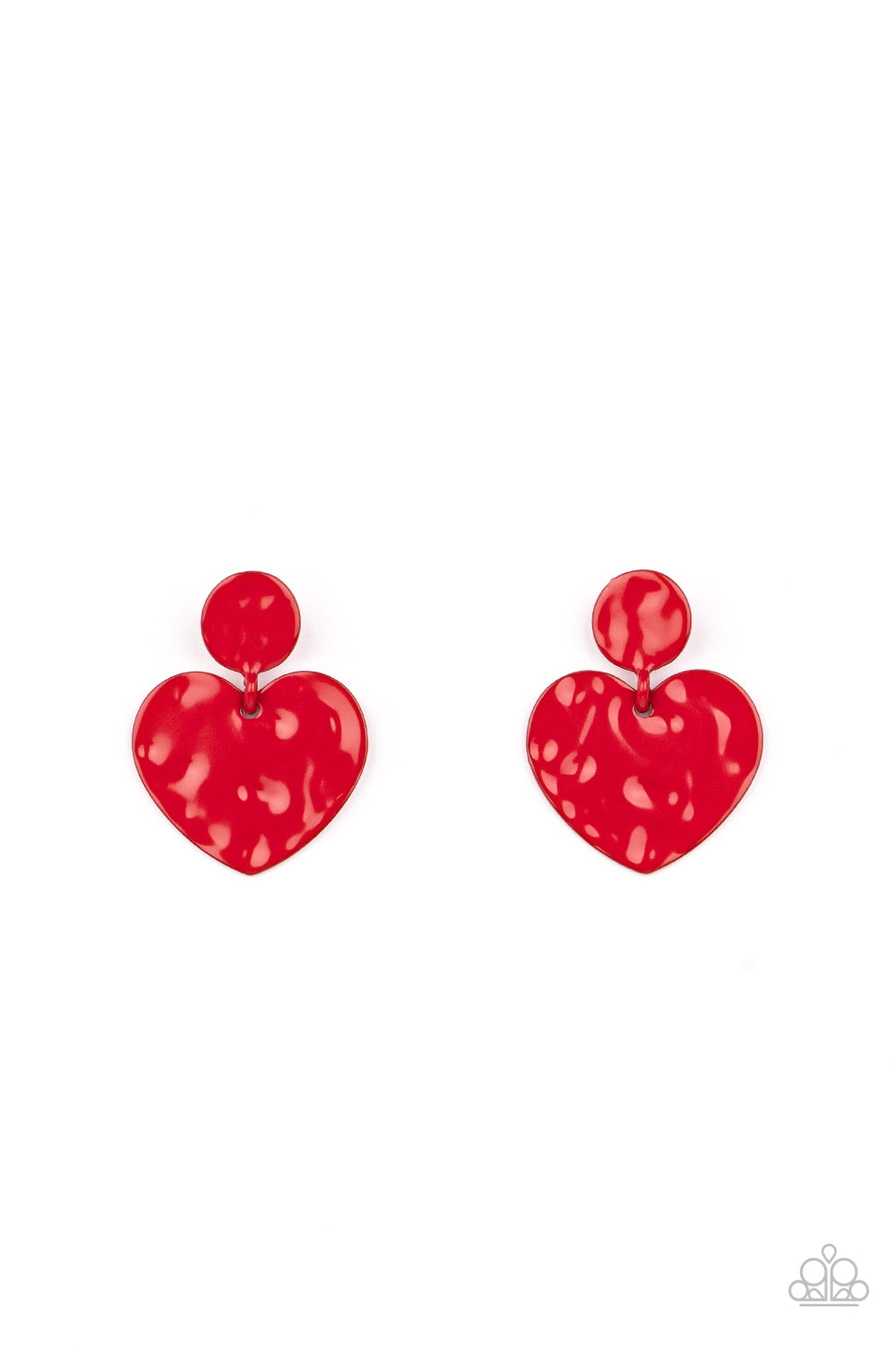 Just a Little Crush - Red earring A061