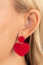Load image into Gallery viewer, Just a Little Crush - Red earring A061
