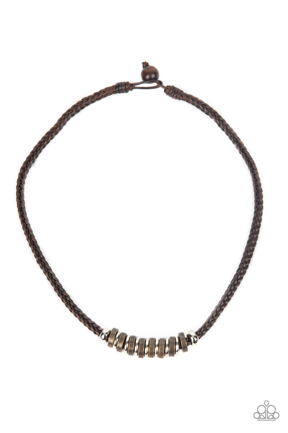 Primitive Prize - Brown urban necklace A052