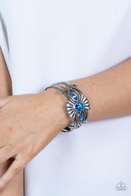 Load image into Gallery viewer, Rural Rumination - Blue cuff bracelet 1796
